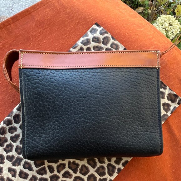 DOONEY & BOURKE Vintage Zippered Pebbled Cosmetic Makeup Travel Case Clutch Bag - Picture 2 of 6